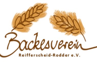 Logo mit zwei stilisierten Ähren. Darunter steht der Text: „Backesverein Reifferscheid-Rodder e.V.“